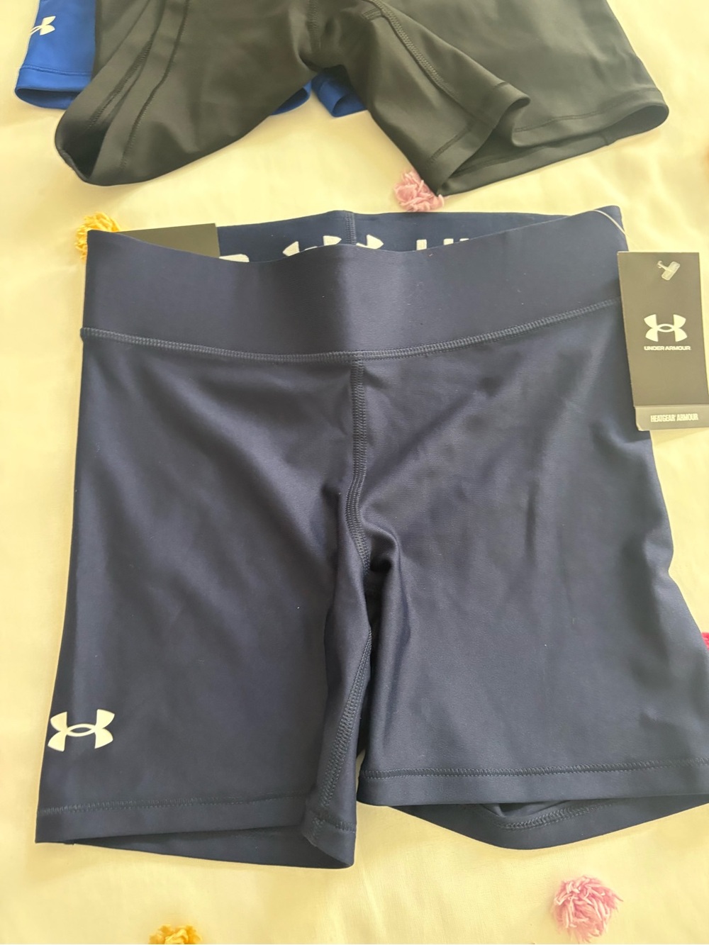 Under Armour Navy Blue Women’s Heatgear MIDI Shorts